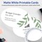 Avery Printable Oval Flat Cards, Sure Feed Technology, 4" x 6", Matte White Cardstock, Print-to-The-Edge, Laser/Inkjet Printable, 20 Total, Great for Product Branding, Marketing, and More